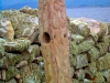 Women\'s Cemetery Holed stone, close up
